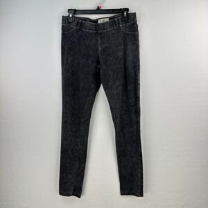 Eco Yoga Jeggings Women Medium Black Cotton Stretch Tapered Leg Mid Rise Pull On